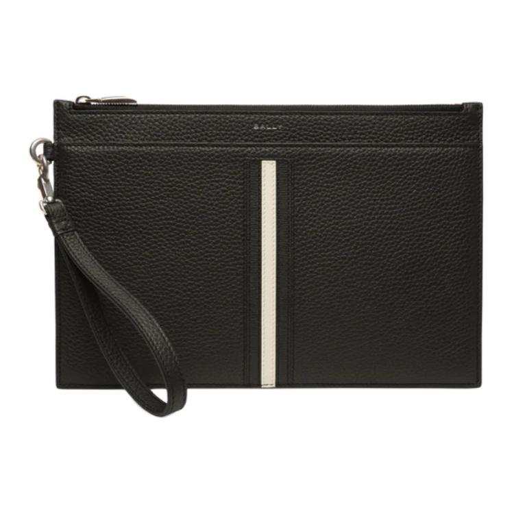 BALLY BALLY Calfskin Clutch Men's Black