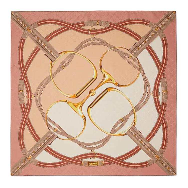 GUCCI Gucci Printed silk jacquard carré