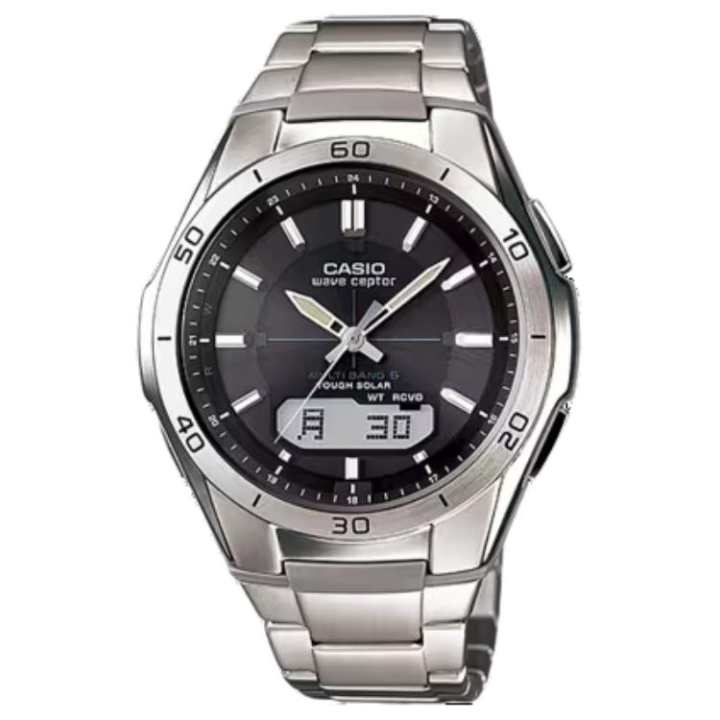 CASIO CASIO Men Liquid Crystal/Analog Dual Display Series Black Watch WVAM640D-1A