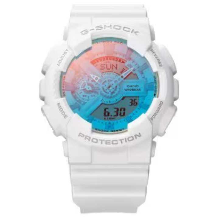 CASIO CASIO Men Liquid Crystal/Analog Dual Display Series Blue Watch GA-110TL-7AJF
