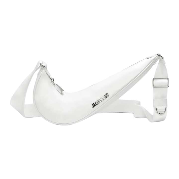 Nike Nike X Jacquemus Collaboration Swoosh Leather Crossbody Bag, Shoulder Bag Small Unisex White