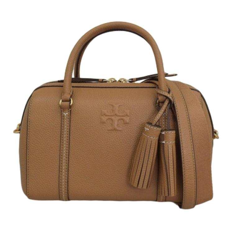 TORY BURCH Leather Shoulder Bag, Crossbody Bag, Handbag Small Women's Camel