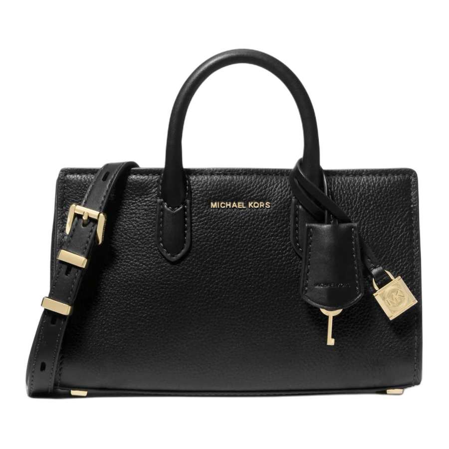 MICHAEL KORS Scarlett Leather Shoulder Bag, Crossbody Bag, Handbag Mini Women's Black