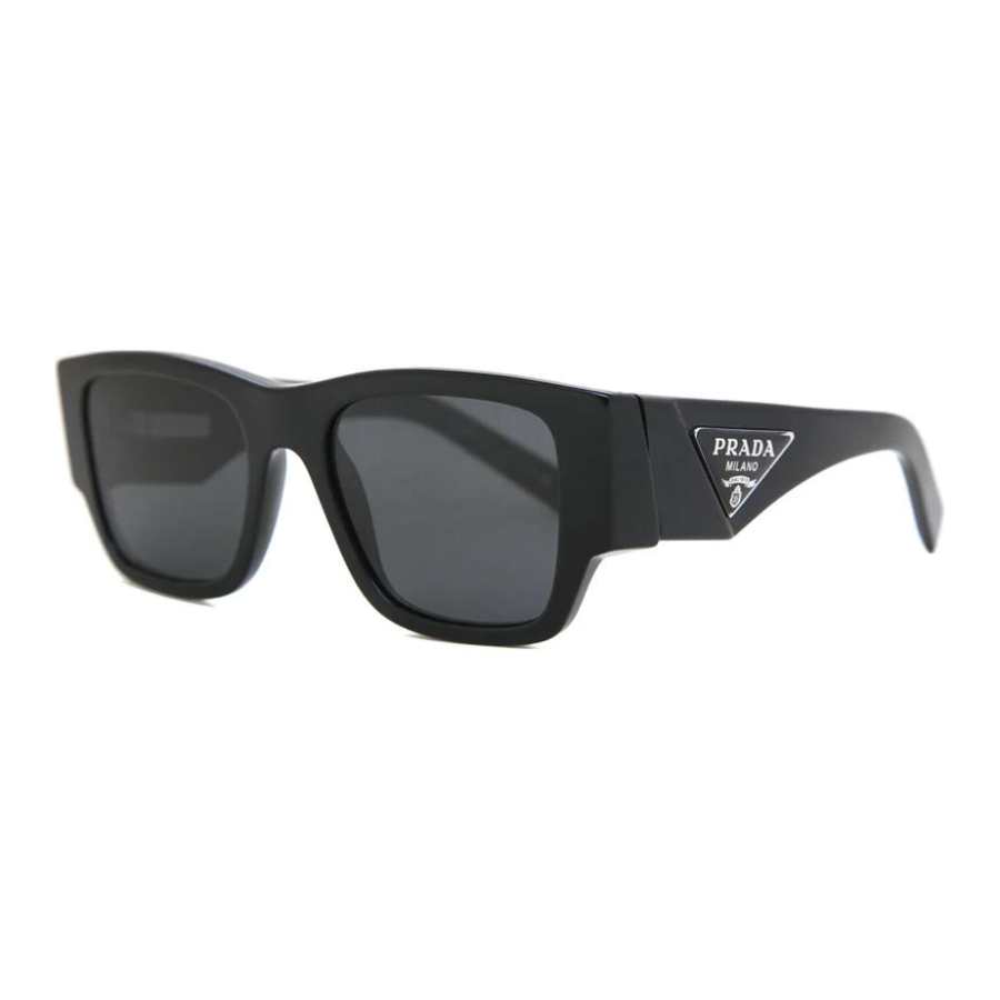 PRADA PRADA Irregular Shape Sunglasses Men's Black