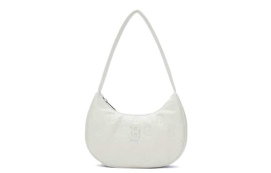 MLB MLB Artificial Leather Shoulder Bag, Handbag, Shoulder Bag Unisex Dark Cream
