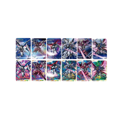 Pizzahut x GUNDAM Seed Astray Card Front And Back 6 Designs In Total IP / Anime Cards 6 Piece Set