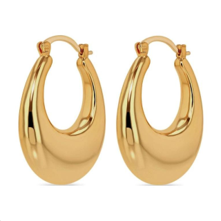 Anine Bing 14kt Yellow Gold Gradual Hoop Earrings