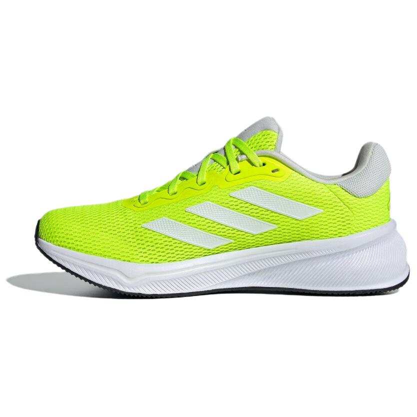 Adidas Adidas Slip Resistant Abrasion Resistant Low top Long Distance Running Shoes Men's Yellow White