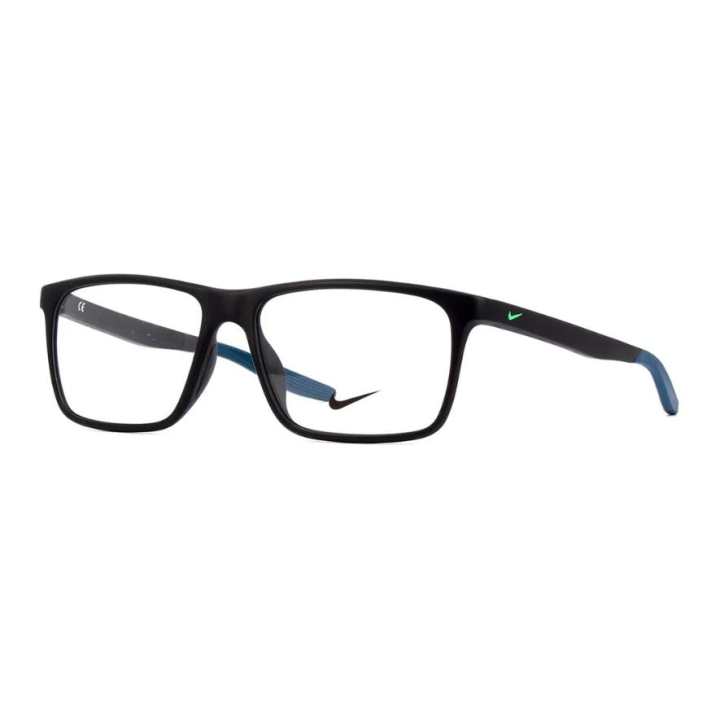 Nike Nike Acetate Square Eyeglass Frames Unisex Black