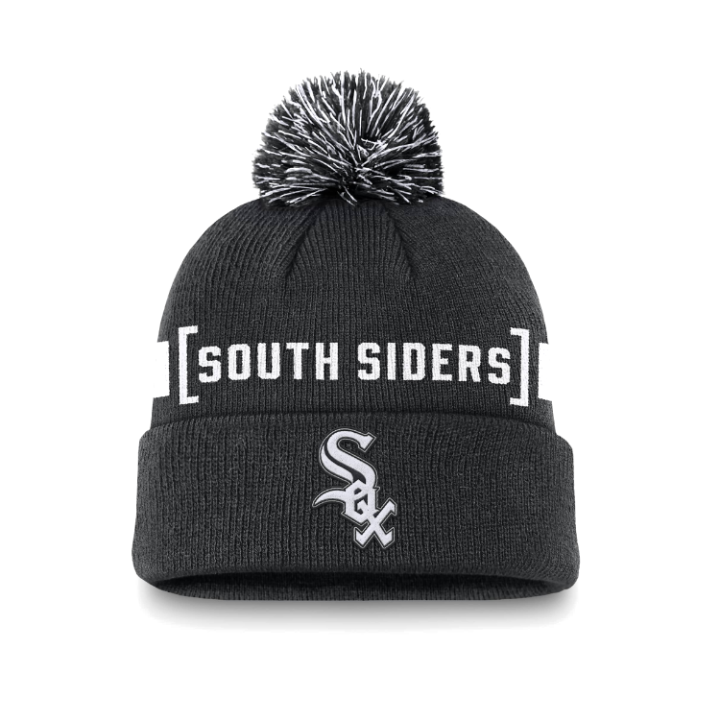 Nike Nike Chicago White Sox Hometown Peak Men's Nike Mlb Cuffed Pom Beanie