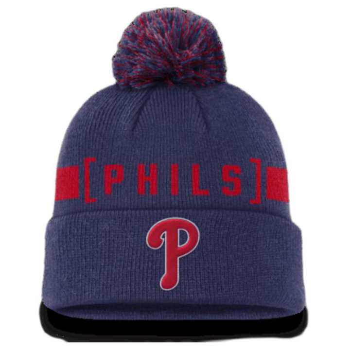 Nike Nike Philadelphia Phillies Hometown Peak Men's Nike Mlb Cuffed Pom Beanie