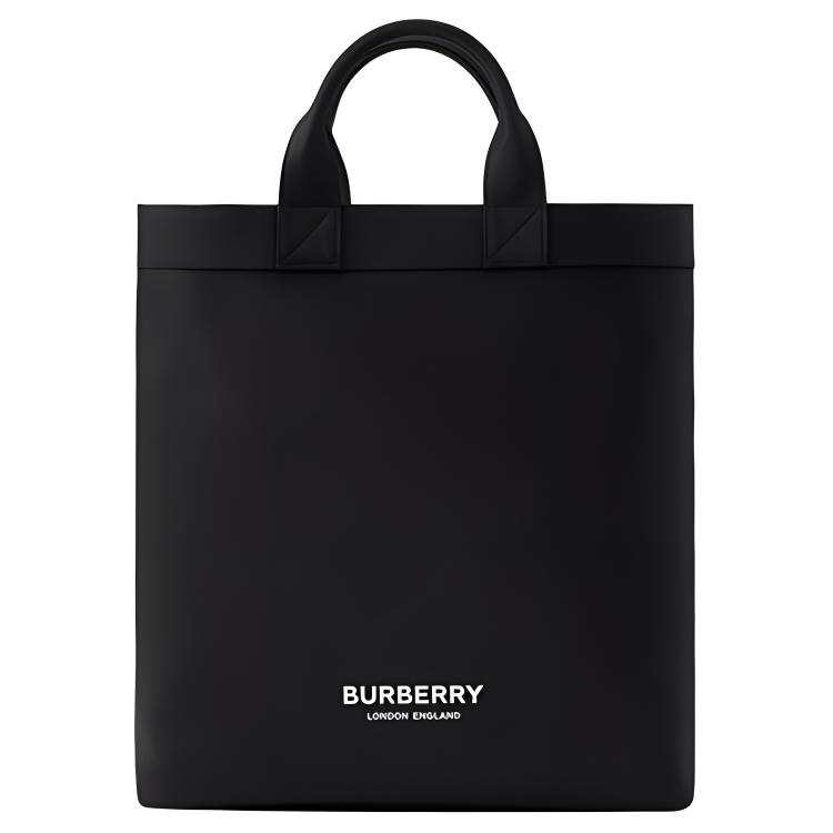 Burberry Artie Leather Tote Bag, Shopping Bag, Handbag Men's Black
