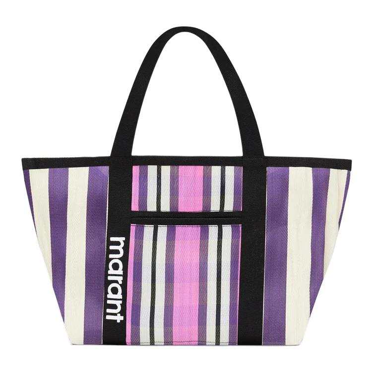 ISABEL MARANT Darwen Nylon Tote Bag, Shopping Bag, Handbag, Shoulder Bag Women's Purple