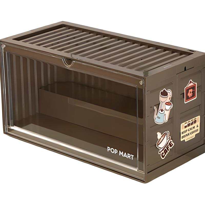 POP MART POP MART Coffee Ground Container, Luminous Figure Display Case 19cm Fashion Model Accessories