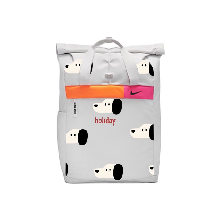 Nike Nike Happiness Vacation, Amber Fabric Backpack Unisex Light Silver Gray