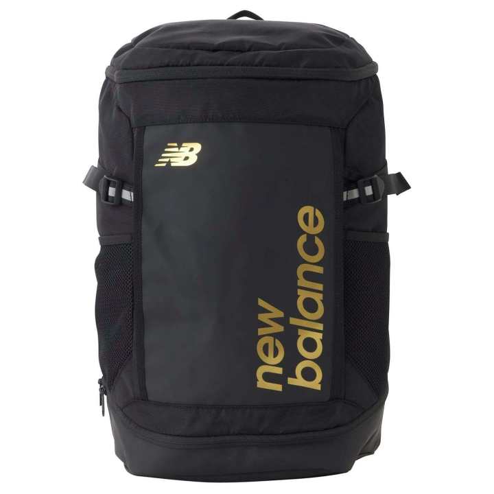 New Balance New Balance Synthetic Leather Backpack Unisex Black Gold