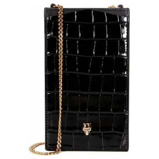 Alexander McQueen Skull Embossed Phone Pouch