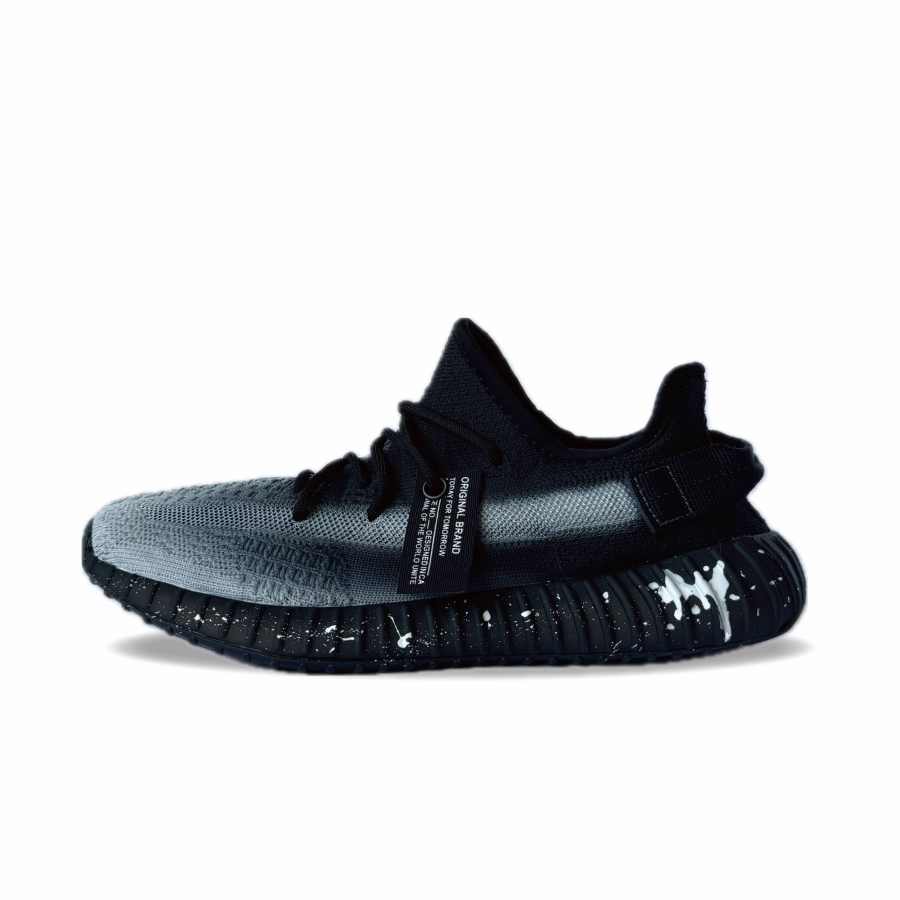 Adidas Originals Yeezy Boost 350 Abrasion Resistant Low top Casual Shoes Unisex Black White