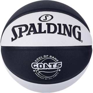 SPALDING G.O.A.T.S Pu Basketball Black White Size 7 Training Unisex China Mainland Version