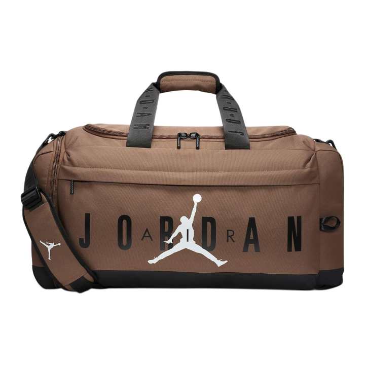 Jordan Jordan Polyester One Shoulder Crossbody Handheld Travel Bag Regular Unisex Ancient Brown