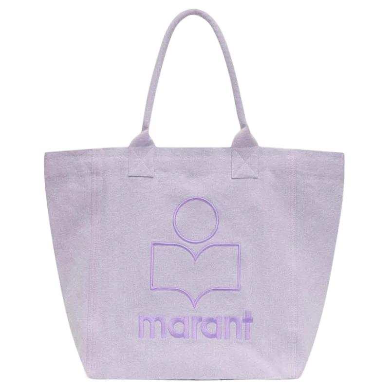 ISABEL MARANT 100% Cotton Tote Bag, Shopping Bag, Handbag Small Women's Lilac