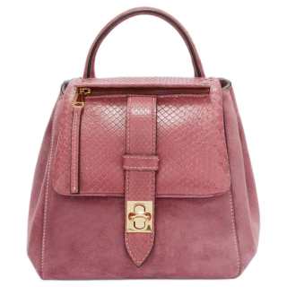 ERMANNO SCERVINO Suede With Calfskin Shoulder Bag, Crossbody Bag, Handbag Women's Pink