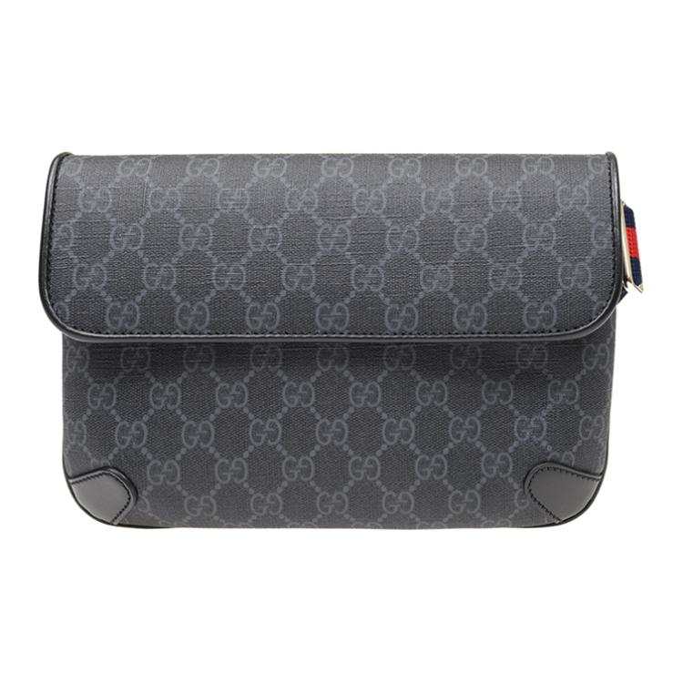 GUCCI PVC Crossbody Bag, Shoulder Bag Unisex Black