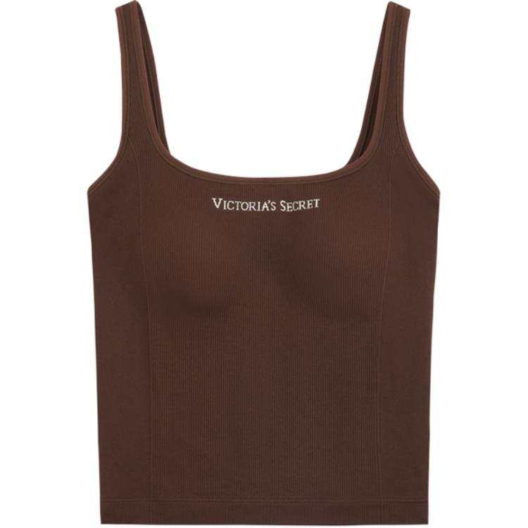 Victoria's Secret Tank Top Women's Coffee Brown