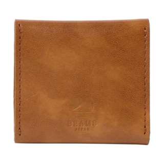 Beams Leather Wallet Unisex Camel