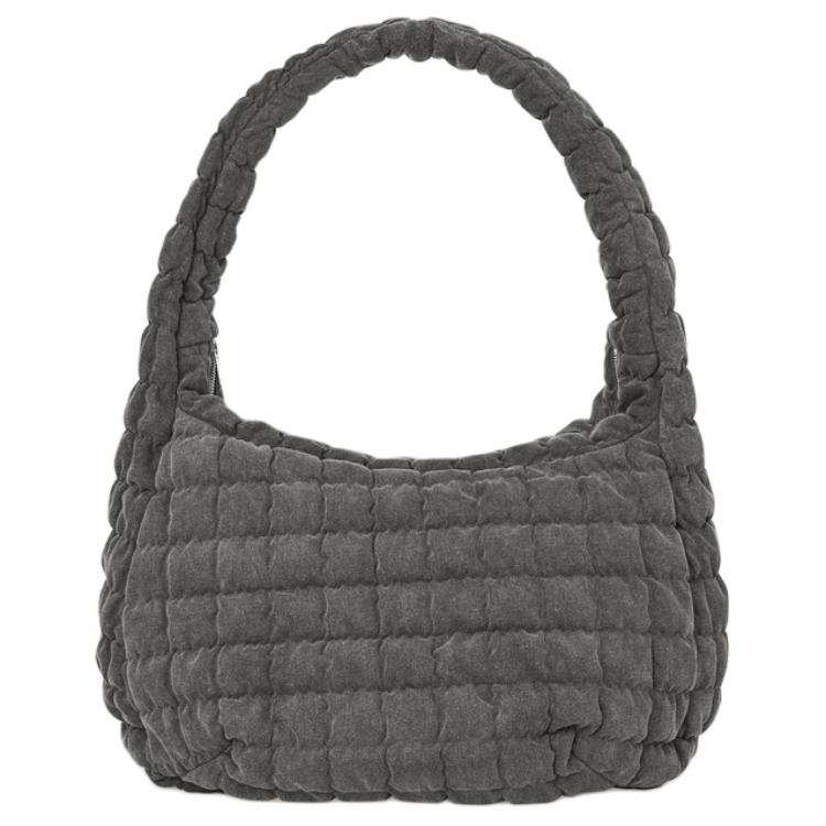 COS Polyester Cloud Bag, Portable Crossbody Bag, Shoulder Bag Large Unisex Gray