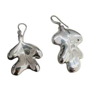 JIL SANDER Brand Logo Earrings Women's Silver