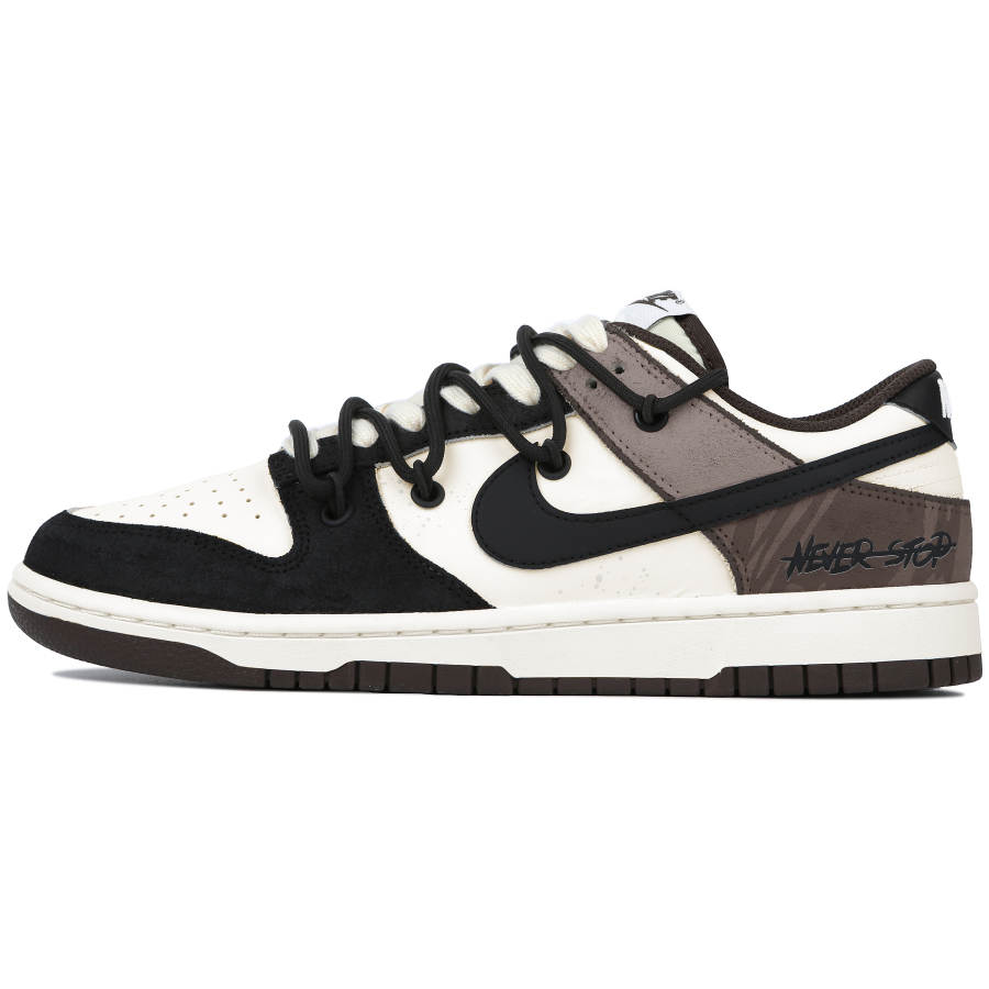 Nike Nike Dunk Quicksand Of Time Slip Resistant Abrasion Resistant Low top Skateboard Shoes Unisex Black Brown