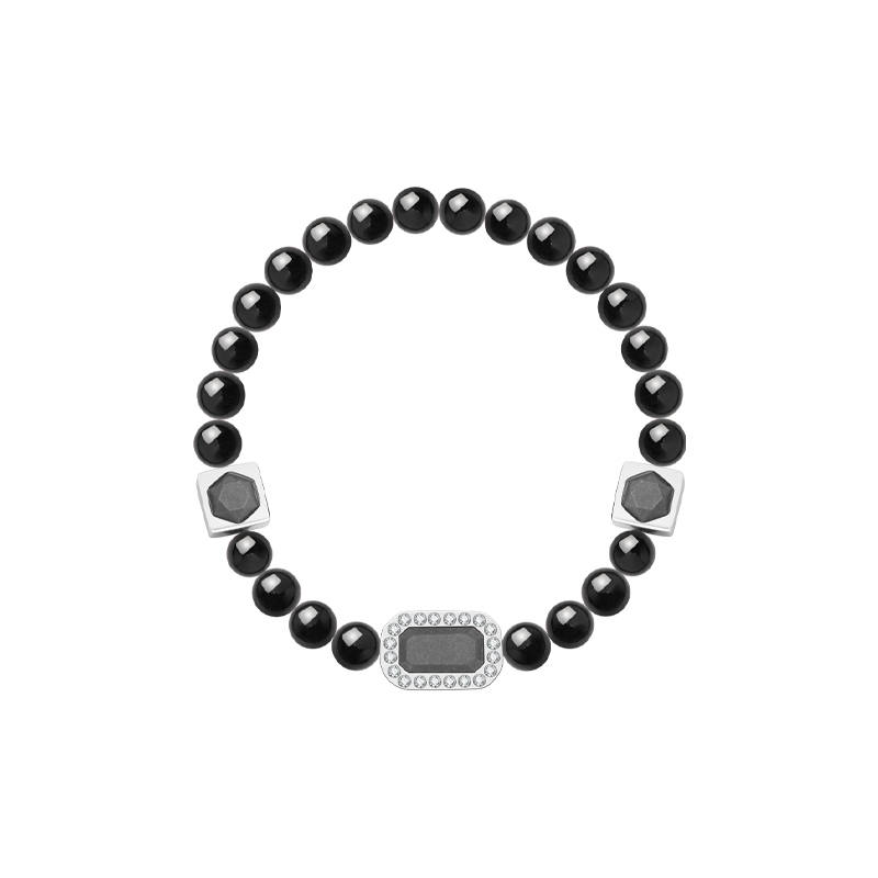 BABAMA BABAMA Obsidian Jade Bracelet For Men Unisex