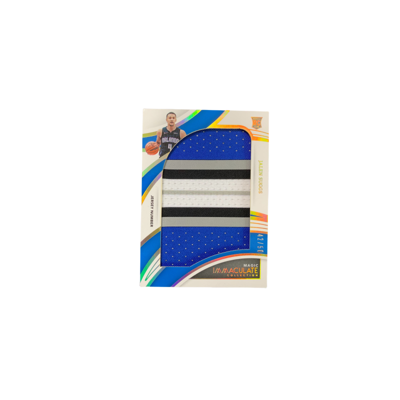 PANINI 2021-22Immaculate New Show RC Magic Jerren Saggs Jersey Cut Patch42/50-Column Card Items Sports Cards 1 Pc