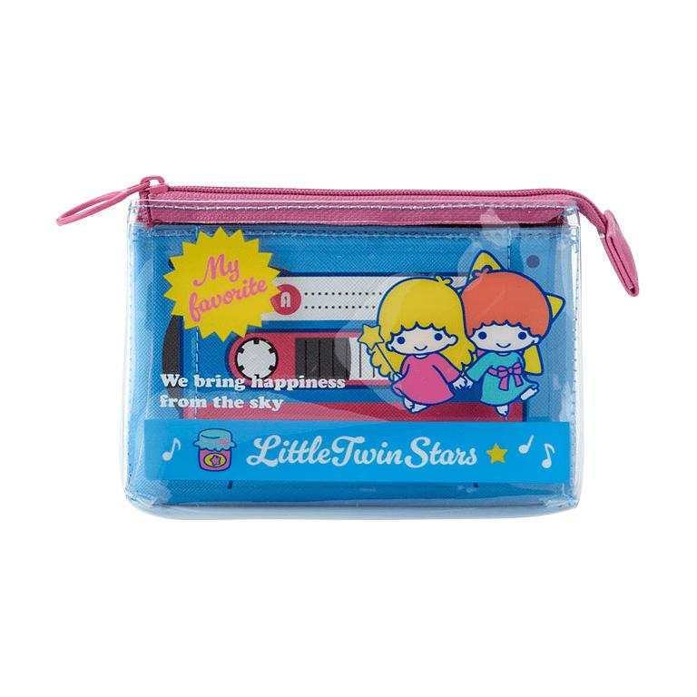 Sanrio PVC Polyvinyl Chloride Clutch Wallet Women's Blue