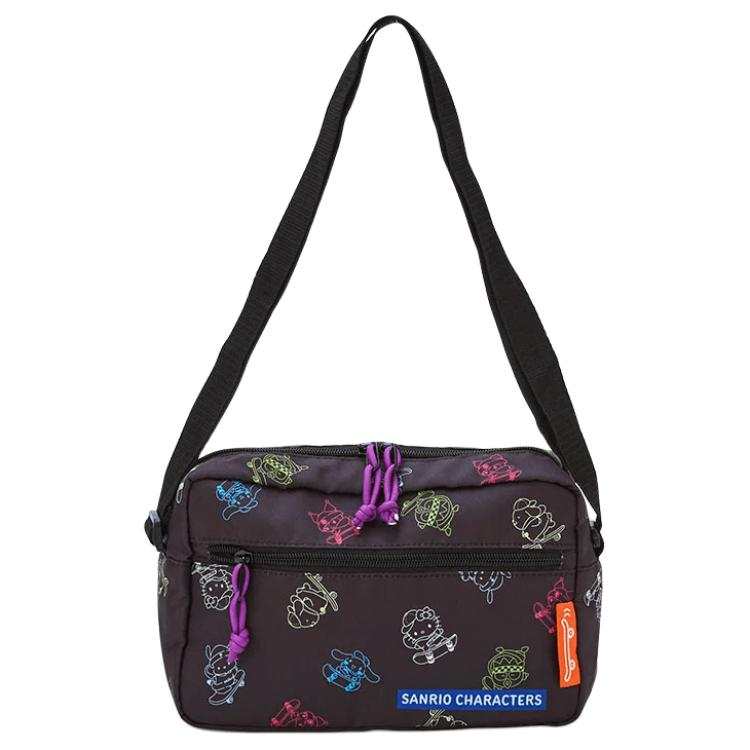 Sanrio Polyester Crossbody Bag, Shoulder Bag Regular Women's Black
