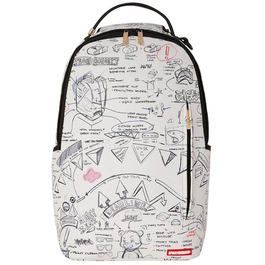 SPRAYGROUND SPRAYGROUND PVC Backpack Regular Unisex Raw White