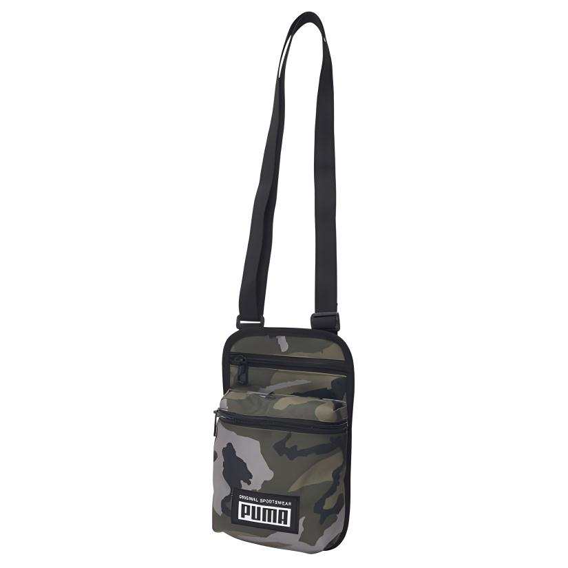 PUMA Fabric Shoulder Bag With Cell Phone Pouch Small Unisex Camouflage