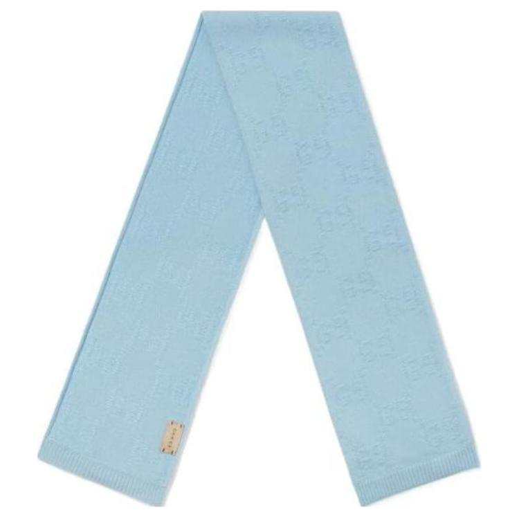 GUCCI Wool Knit Scarves Kids' Blue