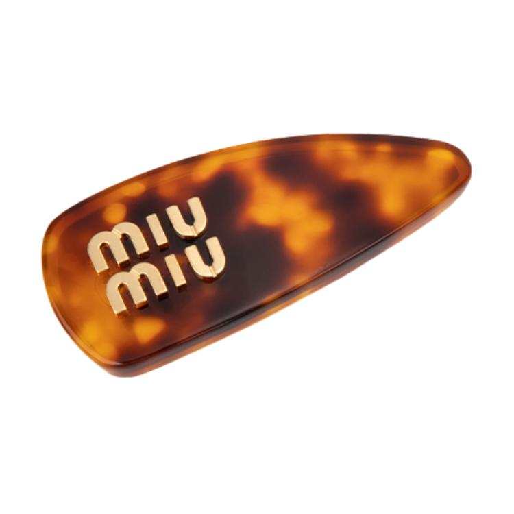 MIU MIU Hair Clips Women's Tortoiseshell