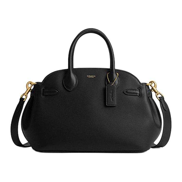 COACH Empire Carryall Cow Leather Shoulder Bag, Crossbody Bag, Handbag Large Women's Black