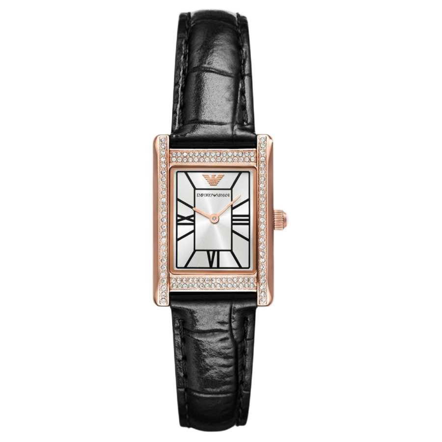 EMPORIO ARMANI Wrist Watches Quartz Movement 32mm Silver Dial Women's Watch