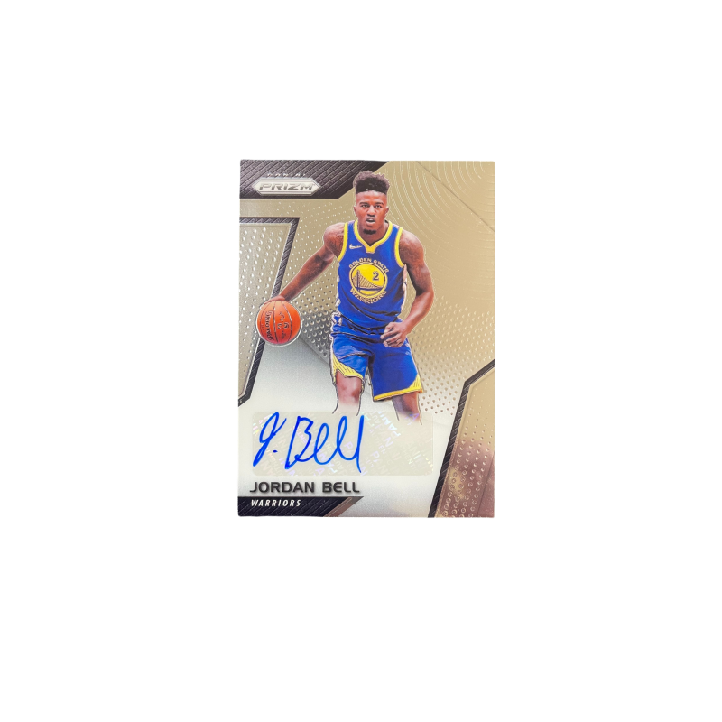 PANINI 2017 18 Prizm Jordan Bell Warriors, Jordan, Bell, Signature Player Card Set Sports Cards 1 Pc