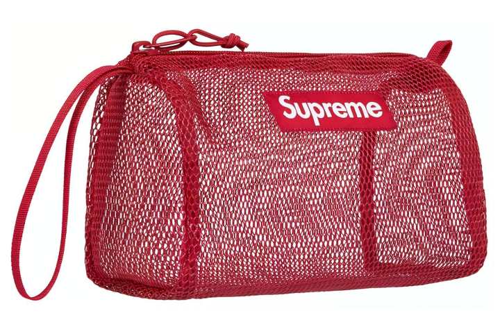 Supreme Supreme Nylon Makeup Bag Storage Bag Toiletry Bag Unisex Red