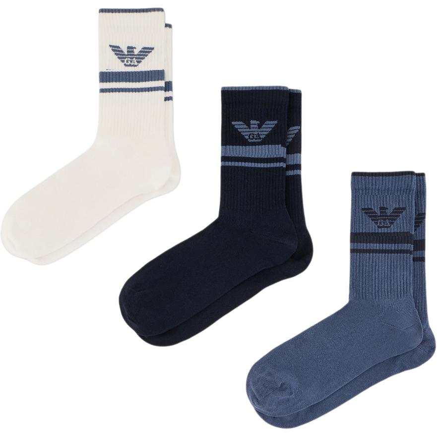 EMPORIO ARMANI Crew Socks Men's 3 Pack
