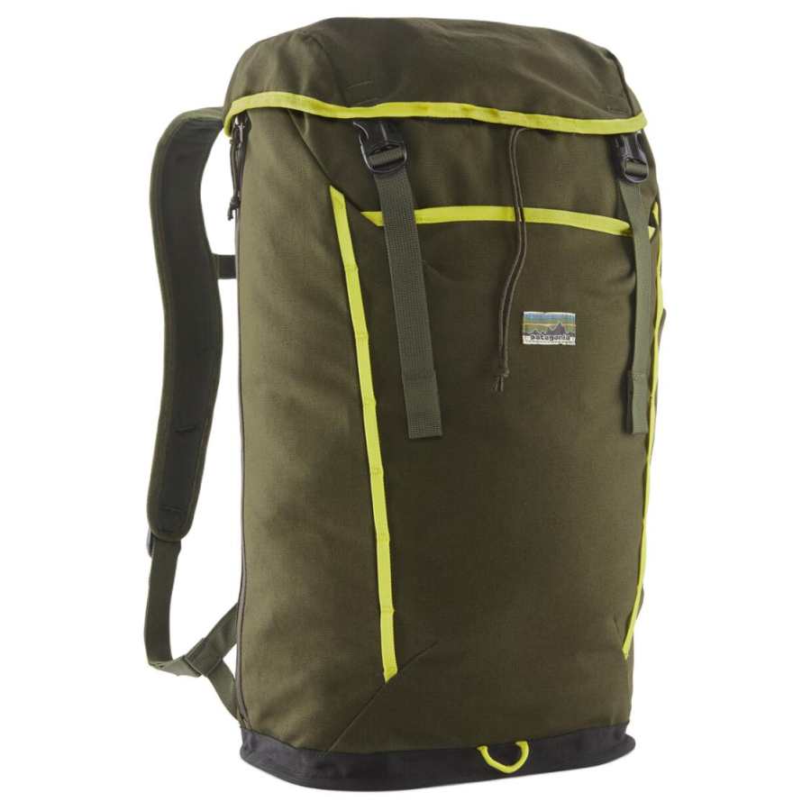 Patagonia 28L Backpack Outdoor Bag Organic Cotton Canvas Pine Needle Green Unisex