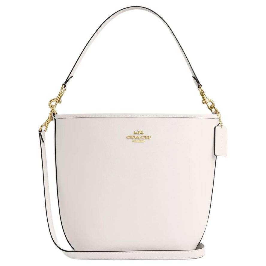 COACH City Leather Crossbody Bag, Shoulder Bag Large Women's Chalk