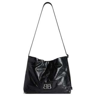 Balenciaga Fine Grained Cow Leather Hobo Bag, Handbag, Shoulder Bag Regular Women's Black