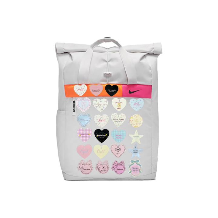 Nike Nike Girly, Amber Fabric Backpack Unisex Light Silver Gray