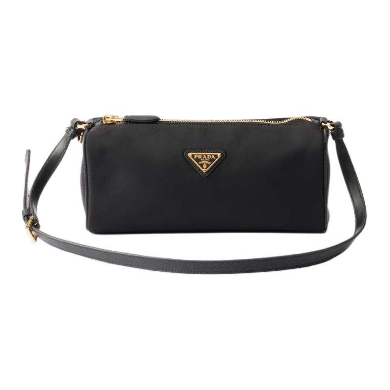 PRADA Re Nylon Recycled Nylon Crossbody Bags Women's Black